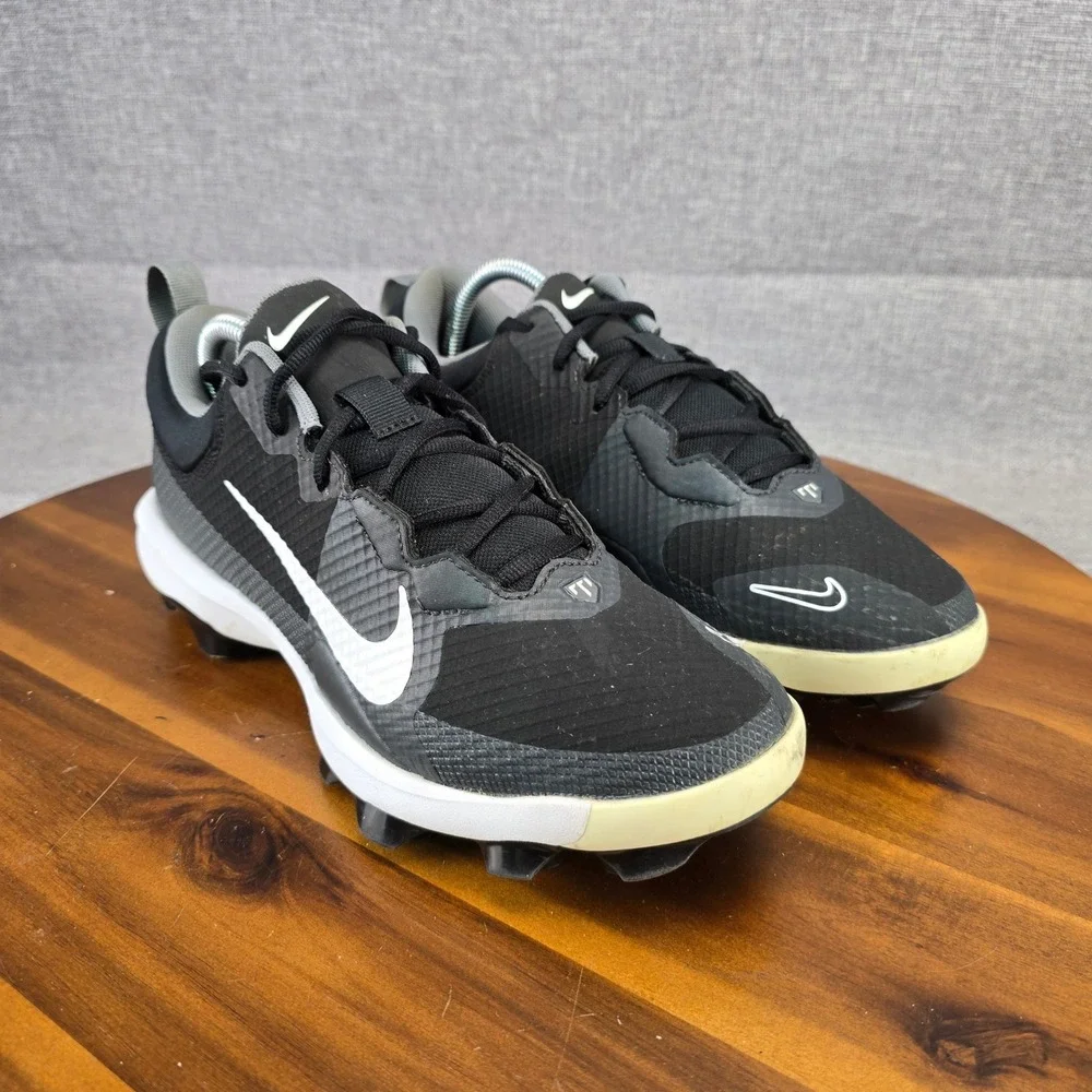 Nike Force Trout 9 Low Baseball Cleats Black White FB2908-001 Mens 8.5